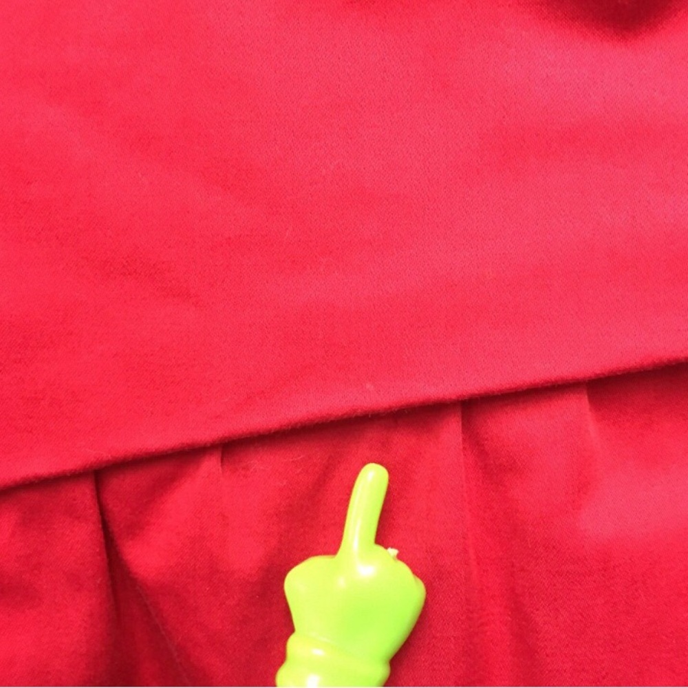 Moschino Side Bow Square Neck Dress 8 Red Italian Designer Chic Retro Classic - Picture 5 of 13
